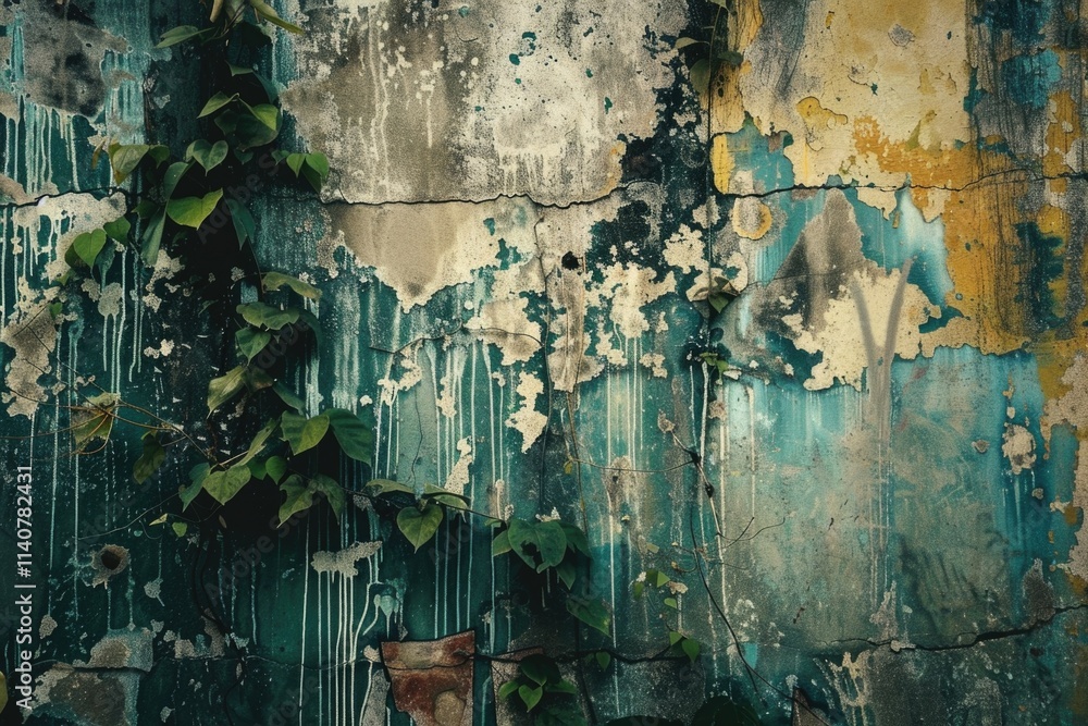 Graffiti Stroke. Grungy Street Wall with Paint Stains and Weathered Building Graffiti Stroke. Grungy Street Wall with Paint Stains and Weathered Building