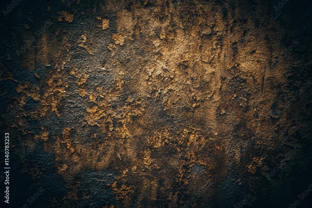 Naklejka premium Vintage Abstract Black Texture Background - Grunge Dark Pattern Design, Retro Style Photography