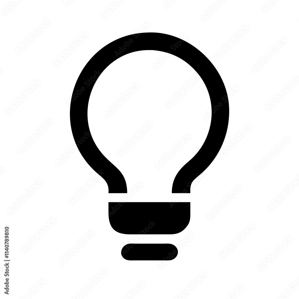 bulb icon black vector bulb icon black vector