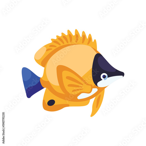 vector illustration of a fish