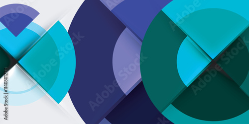 Target circle geometric abstract shapes. Vector Illustration For Wallpaper, Banner, Background, Card, Book Illustration, landing page