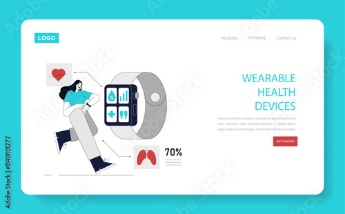 Automation In Healthcare. Flat Vector Illustration