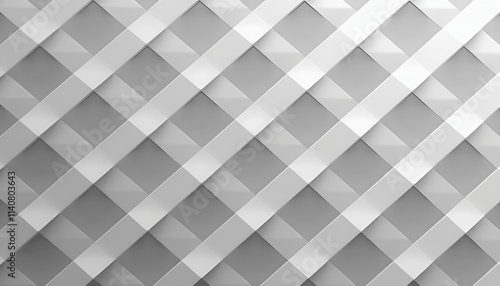 Modern gray 3D diamond pattern background with a geometric design and copy space
