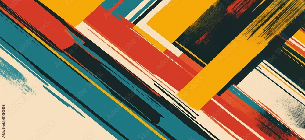 Abstract colorful geometric patterns, vibrant lines and shapes, dynamic composition, modern art style, copy space for text Abstract colorful geometric patterns, vibrant lines and shapes, dynamic composition, modern art style, copy space for text