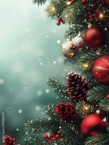 Christmas decoration for new year , Christmas , birthday , anniversary , celebration concept background