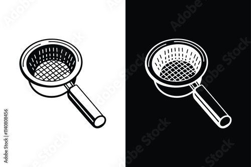 Strainer icon vector on White Background ,Vector Art Illustration on white background.