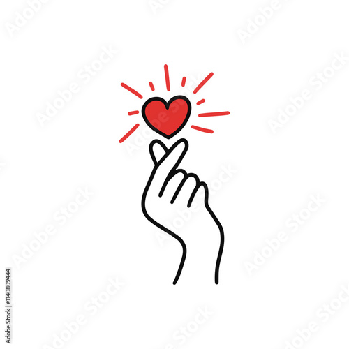 hand with heart