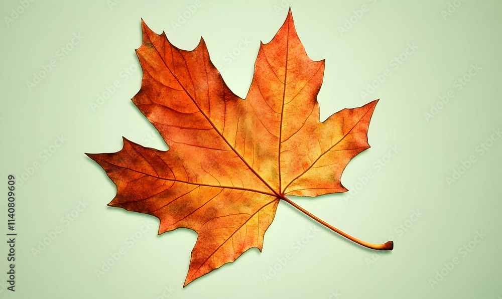 A vibrant autumn maple leaf on a soft background, showcasing seasonal beauty. A vibrant autumn maple leaf on a soft background, showcasing seasonal beauty.