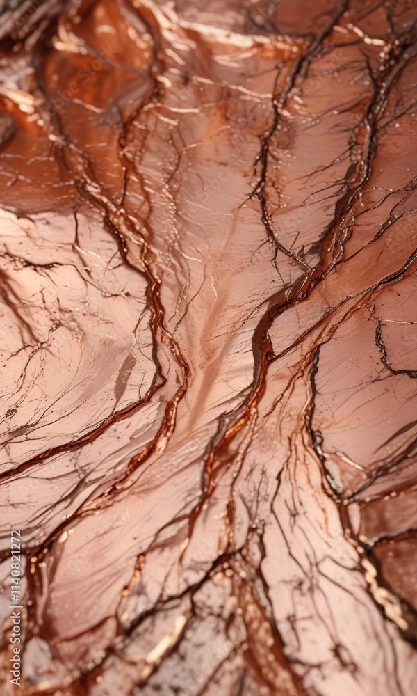 Opulent rose gold hue with intricate metallic veins , luxury, high-end Opulent rose gold hue with intricate metallic veins , luxury, high-end
