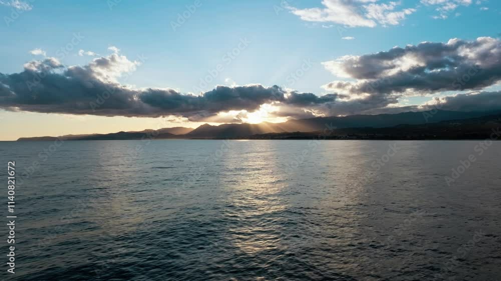 Calm Ocean With Relaxing Heavenly Clouds Calm Ocean With Relaxing Heavenly Clouds