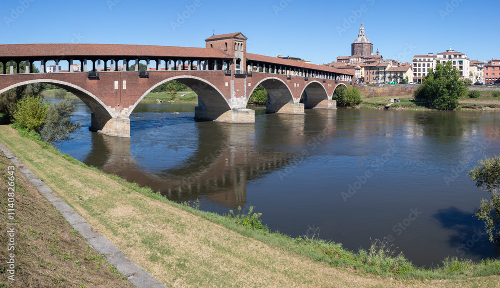 Pavia - The Ponte Copreto bridge. Pavia - The Ponte Copreto bridge.