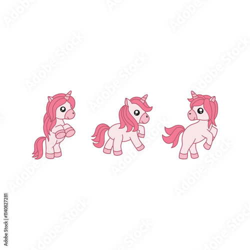 set of funny animals