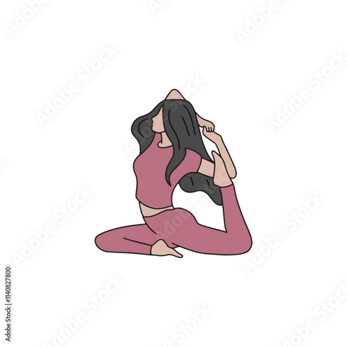 girl doing yoga