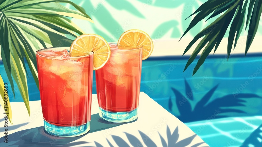 Refreshing Summer Cocktails by the Poolside Refreshing Summer Cocktails by the Poolside