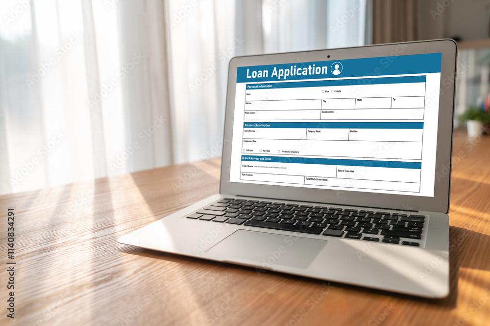 Online loan application form for modish digital information collection on the internet network Online loan application form for modish digital information collection on the internet network