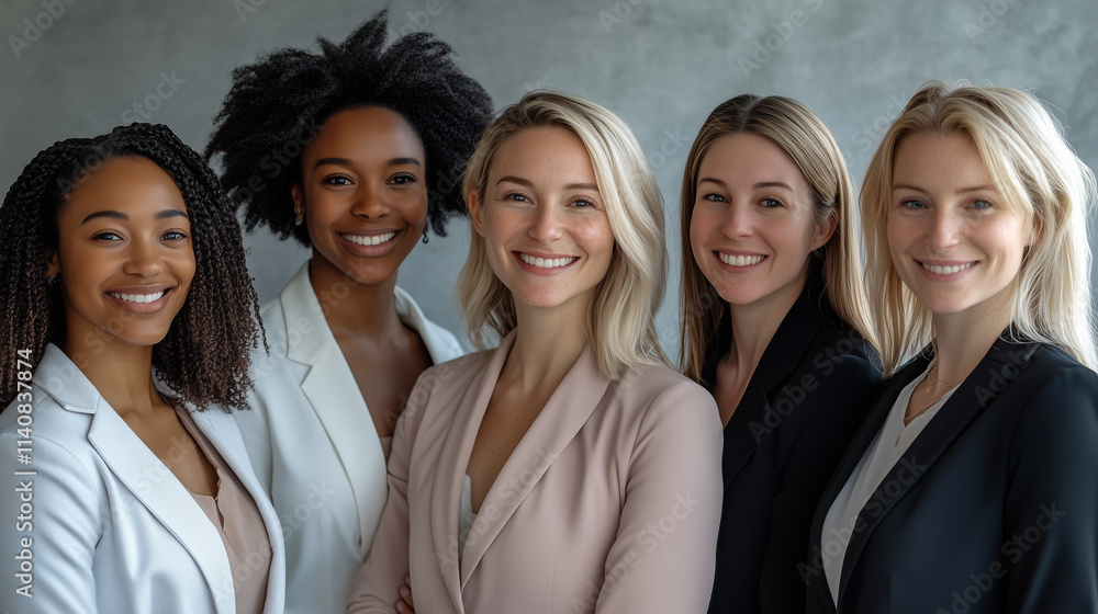 group of diverse multiracial and multi ethnic female colleagues smiling group of diverse multiracial and multi ethnic female colleagues smiling