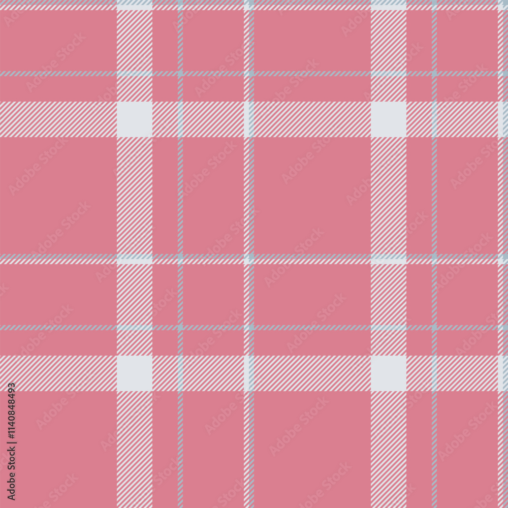 Gift tartan texture plaid, list check pattern background. Perfection fabric seamless vector textile in red and sterling silver colors. Gift tartan texture plaid, list check pattern background. Perfection fabric seamless vector textile in red and sterling silver colors.