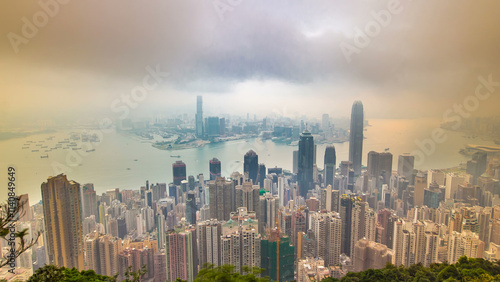 Photography The famous view of Hong Kong from Victoria Peak timelapse