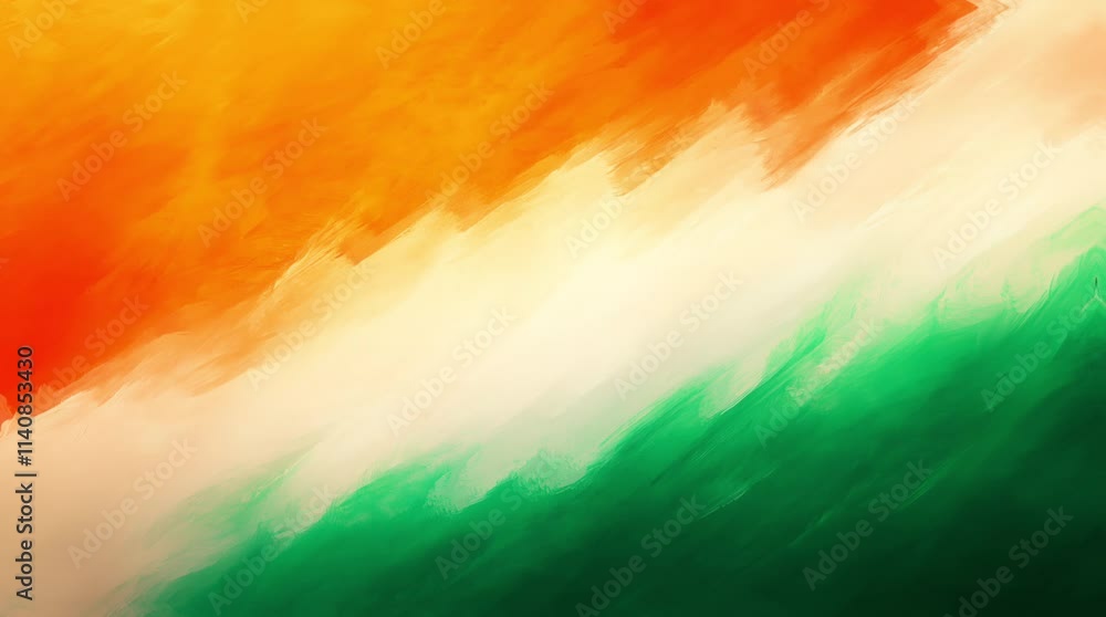 Indian Flag Colorful Background Loop for Republic Day, Independence Day, 26th January and 15th August