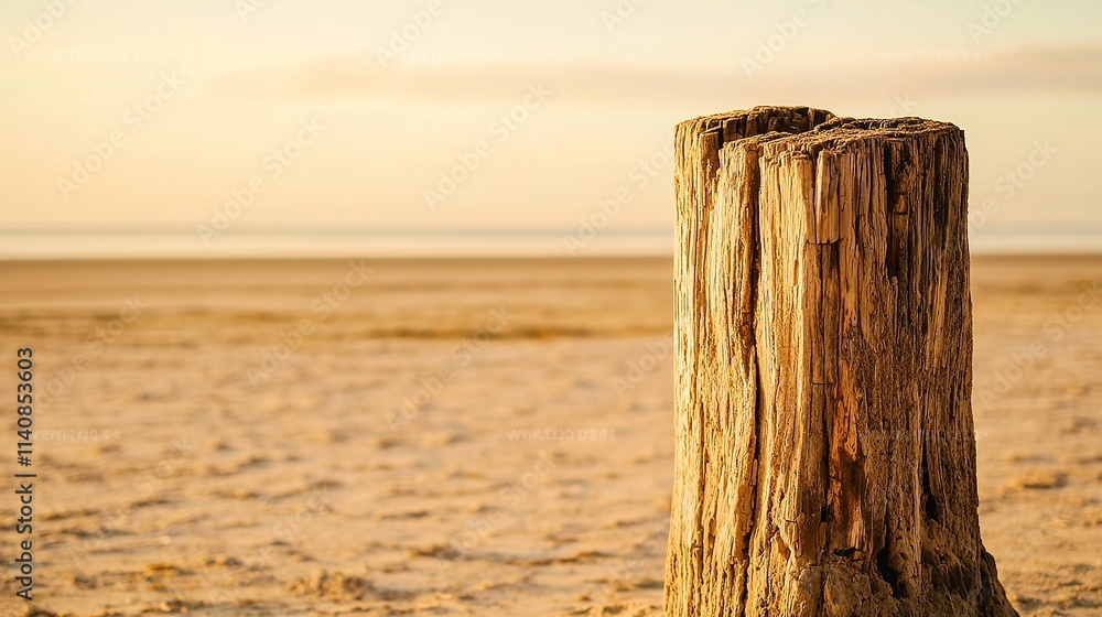 Cinematic shipwreck remnants on a lonely shore illuminated by warm, golden rays. Cinematic shipwreck remnants on a lonely shore illuminated by warm, golden rays.