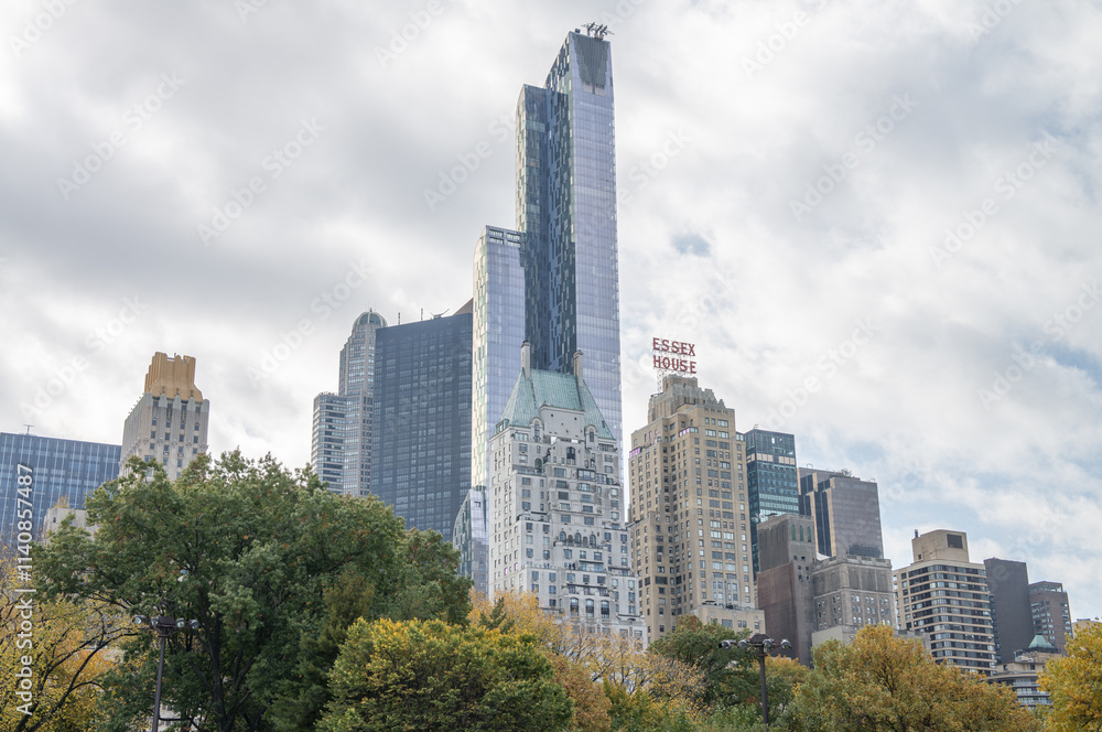 New York City - October 25, 2015: Central Park's Stunning Fall Foliage, A Scenic View of Autumn Colors New York City - October 25, 2015: Central Park's Stunning Fall Foliage, A Scenic View of Autumn Colors