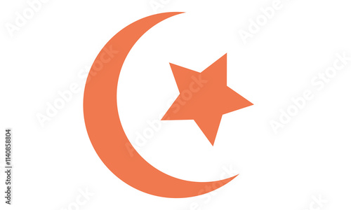 eid ul fitr flat icon, vector illustration for holiday Ramadan.