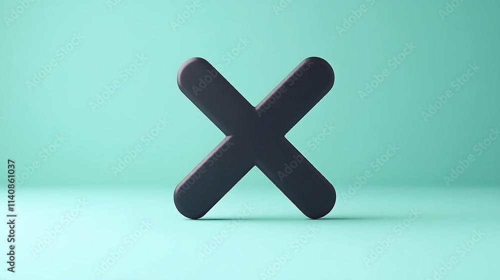 Fototapeta premium A math division sign (÷) on a plain green background