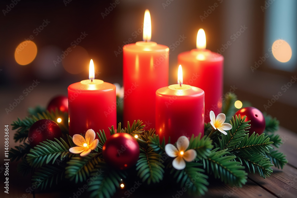 fourth advent features festive wreath candles magical fourth advent features festive wreath candles magical
