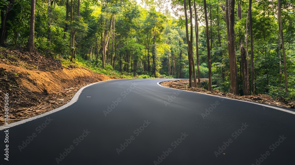 Obraz premium road in the forest