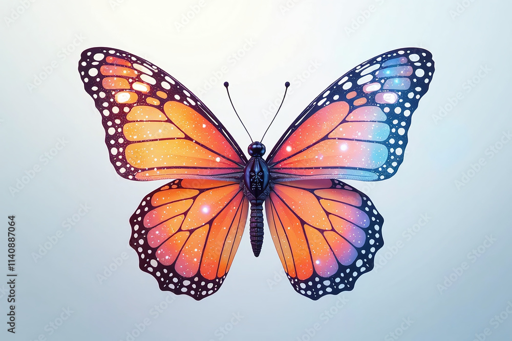 water droplets form abstract butterfly shapes generative ai water droplets form abstract butterfly shapes generative ai