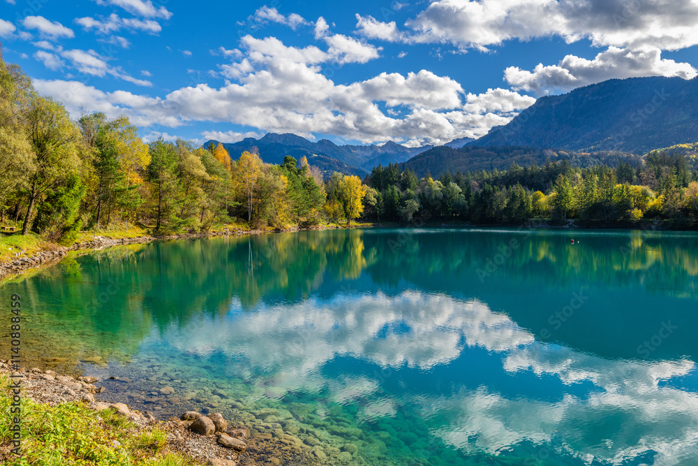 Galinasee in the Fall Autumn in the Walgau Valley, State of Vorarlberg, Austria Galinasee in the Fall Autumn in the Walgau Valley, State of Vorarlberg, Austria