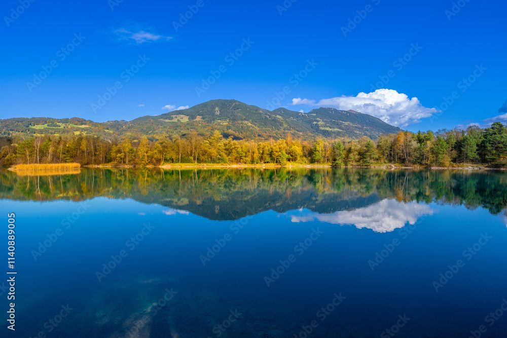 Galinasee in the Fall Autumn in the Walgau Valley, State of Vorarlberg, Austria Galinasee in the Fall Autumn in the Walgau Valley, State of Vorarlberg, Austria