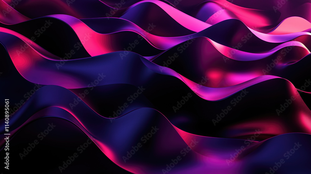 Obraz premium Modern digital abstract 3D background. Can be used in the description of network abilities, technological processes, digital storages, science, education, etc. Copy space. Based on Generative AI