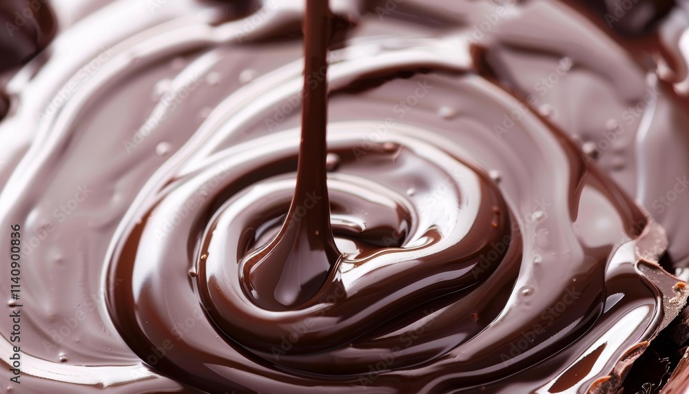 Chocolate Streams Isolated on White Background, Perfect for Food or Beverage Advertising Chocolate Streams Isolated on White Background, Perfect for Food or Beverage Advertising