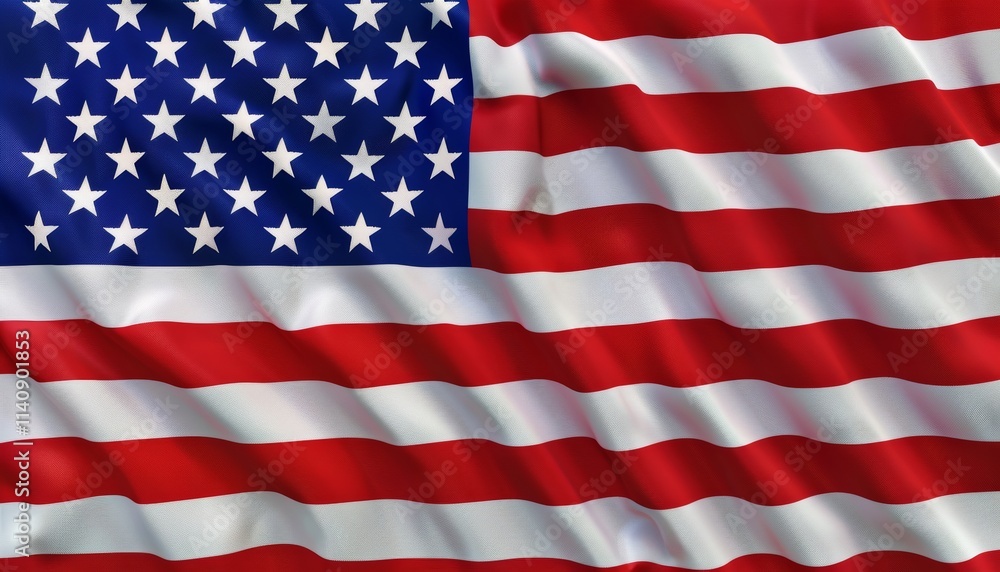 Naklejka premium American Flag on Wooden Background, High Quality Photo for Patriotic and Nationalistic Themes