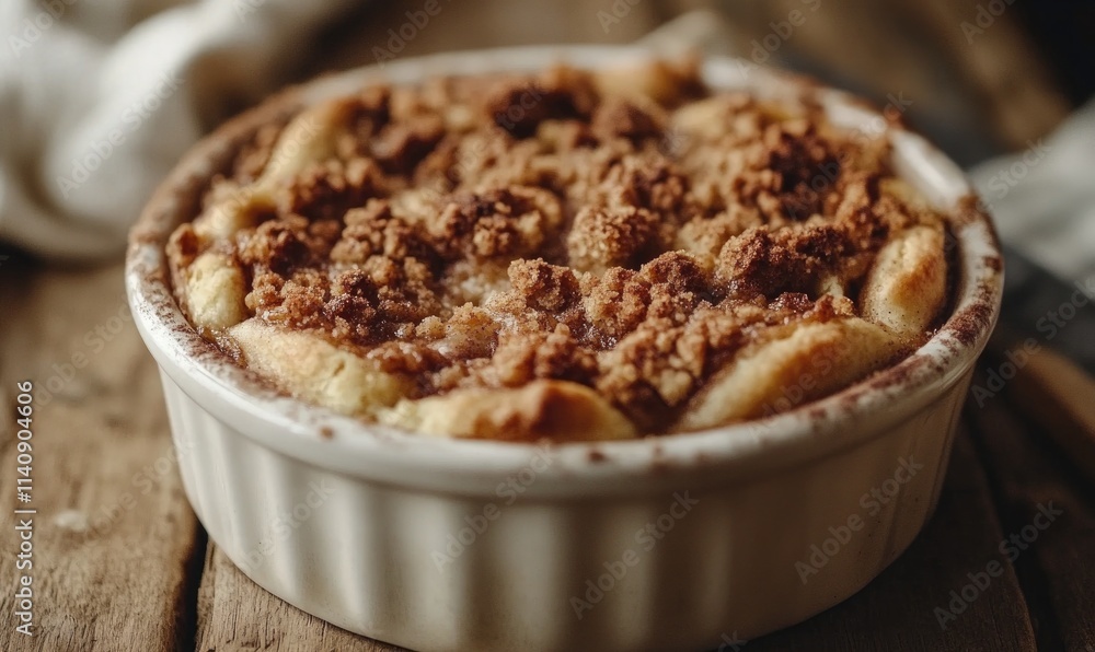 A white bowl with brown crumbs on top of it A white bowl with brown crumbs on top of it