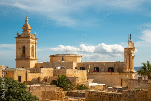 Gozo (Għawdex) Island Victoria massive fortification St. Johns Bastion Citadel (Cittadella) ruins Malta