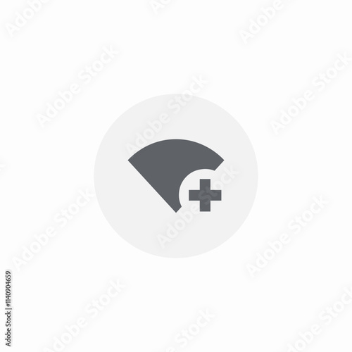 add wifi plus connect icon sign vector