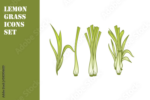LEMON GRASS ICONS 