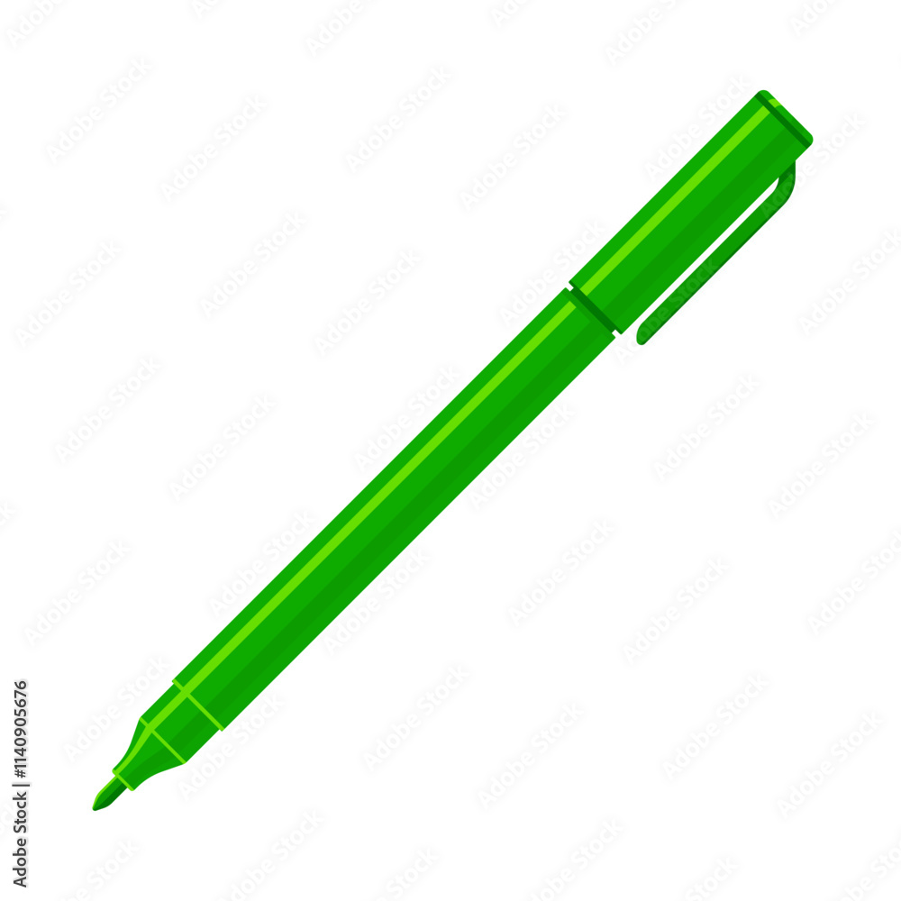 Dark green felt tip marker pen with caps off. Flat vector illustration isolated on white background. Art supply concept. Perfect for creative projects
Dark green felt tip marker pen with caps off. Flat vector illustration isolated on white background. Art supply concept. Perfect for creative projects