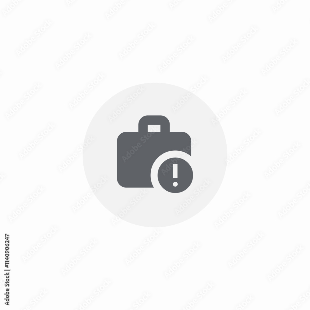 portfolio business exclamation mark warning icon sign vector portfolio business exclamation mark warning icon sign vector