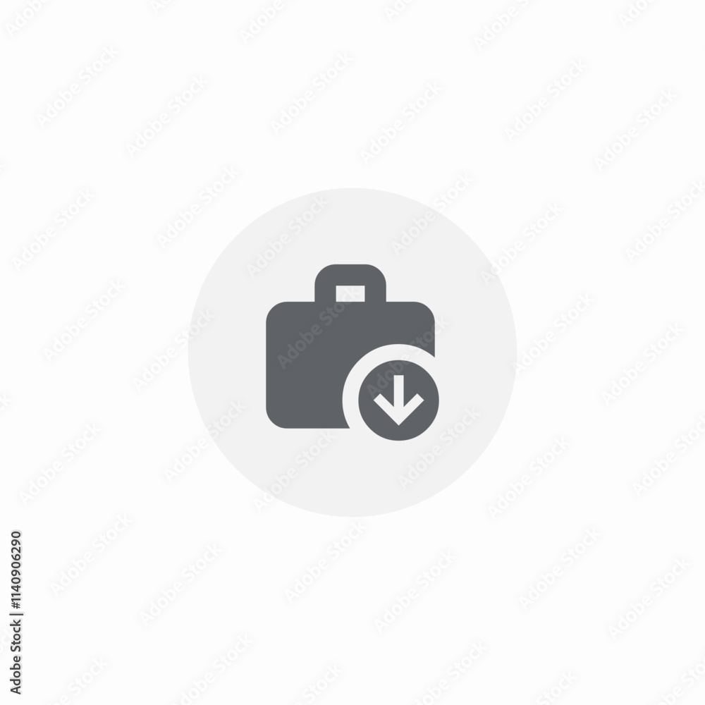 portfolio download icon sign vector portfolio download icon sign vector