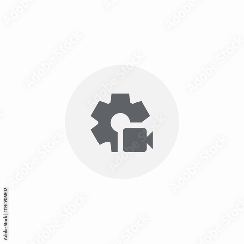 video settings icon sign vector