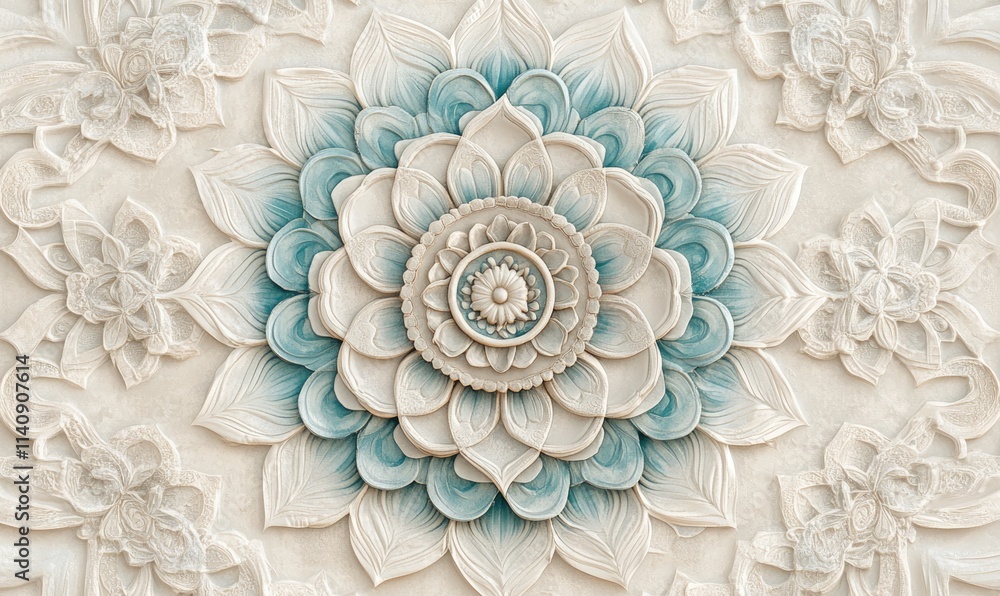 A blue and white flower with a white center A blue and white flower with a white center