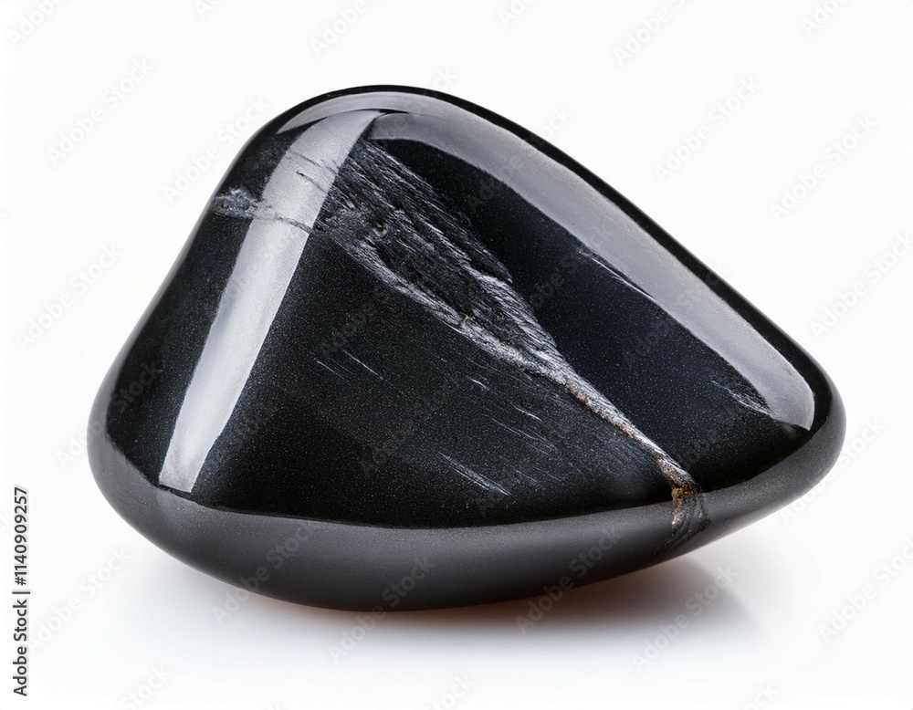 obsidian isolated on a white background obsidian isolated on a white background
