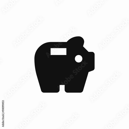 piggy bank savings icon sign vector