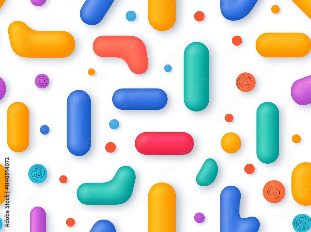 Pastel-colored geometric shapes on an abstract background. Pastel-colored geometric shapes on an abstract background.