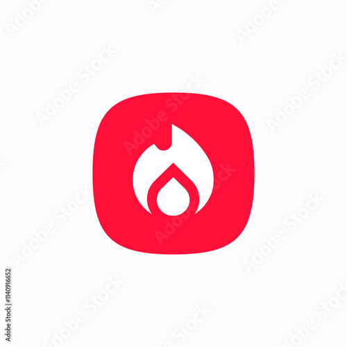 fire flame hot icon sign vector