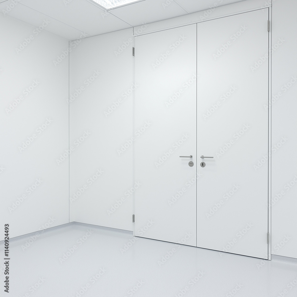 White Medicine Cabinet with Close-Up Latch for Clinical Organization