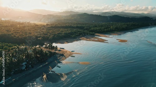 Beach Area with Morning Sunrise